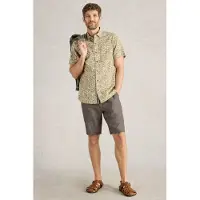 White Stuff Linen Chino Short Khaki Green Taglia: W32 SHORT | Pantaloncini Outlet | Uomo | Marrone