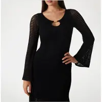 Guess Marciano GUESS Emma Fit And Flare S Jet Black A996 Taglia: 38 | Abiti Midi Outlet | Donna | Nero