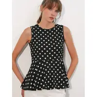Big Dart Camicia da donna nero / bianco