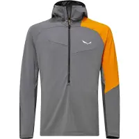 Salewa - Pile leggero e traspirante - Nxt Hyb 1/2 Zip Tee M Quiet Shade per Uomo - Taglia M - Grigio