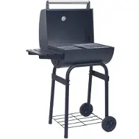 vidaXL Barbecue a carbone , 75 x 48 x 120 cm, colore argento