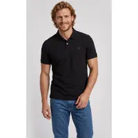 GUESS per uomo. M6YP60K4388 Polo Basic Manica Corta nero (XL), Casual, Cotone