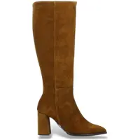 Wonders per donna. M-5442 Stivali in Pelle Charme beige (40), 3 a 5cm, Cerniera, Casual