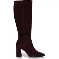 Wonders per donna. M-5442 Stivali in Pelle Charme granata (38), 3 a 5cm, Cerniera, Casual