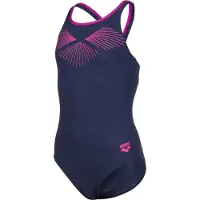 Arena Girl's Bay Swimsuit Swim Pro Back Costume intero Bambini (164, blu)