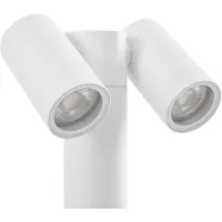 PRIOS Lampioncino Tulimar, a 2 luci, 45 cm, bianca, IP65