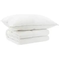 Syfax Set di piumone e cuscini 2 pz 137x200 cm Estate 200 GSM Lana