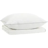 Syfax Set di piumoni in piume d’oca al 90% FULDA 2 pz 150 x 200 cm