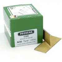 Prebena Chiodi a testa piatta da 32 mm zincati Chiodi N Paslode F16 Makita DBN600Z Haubold SKN16 BR-04 5,0 m P