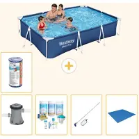Bestway Steel Pro, piscina rettangolare - 300x201x66 cm - 6 pezzi - Modello S22088
