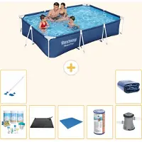 Bestway Steel Pro, piscina rettangolare - 300x201x66 cm - 8 pezzi - Modello S22251