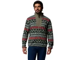 Columbia Sequoia Grove II Full Zip Printed Fleece Giacca in pile Uomo (XXL, grigio)