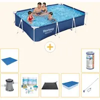 Bestway Steel Pro, piscina rettangolare - 300x201x66 cm - 8 pezzi - Modello S21560