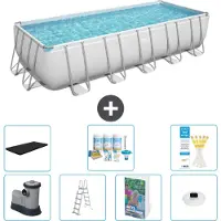 Bestway Power Steel, piscina rettangolare - 640x274x132 cm - composta da 6 parti, modello S576
