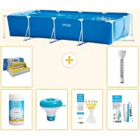 Intex Piscina fuori terra rettangolare - 450x220x84 cm - 7 pezzi - Modello S21259