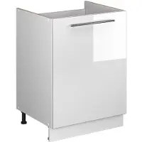 Vicco Mobile lavello cucina Fame-Line Bianco lucido/Bianco 60 cm, Model 62207