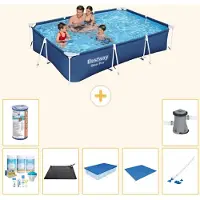 Bestway Steel Pro, piscina rettangolare - 300x201x66 cm - 8 pezzi - Modello S21545