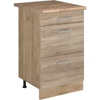 Vicco Mobiletto base per cucina R-Line Sonoma/Rovere dorato 50 cm piano di lavoro Rovere dorato, Model 70002