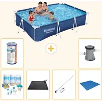 Bestway Steel Pro, piscina rettangolare - 300x201x66 cm - 7 pezzi - Modello S22077