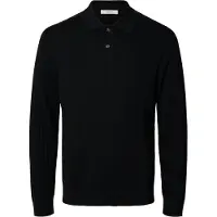Selected Camicia Polo In Maglia Uomini Nero XL