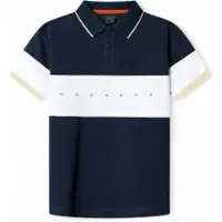 Hackett per ragazzo. HK5600036 Polo Hs Multi blu marino (3Años= 97cm), Casual, Cotone, Manica corta, Navy, moda per bambini
