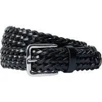 Hackett London per uomo. HM4100081 Cintura in pelle Plait nera (S), Nero, Casual, Classico