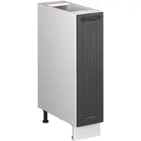 Vicco Armadio cucina dispensa alto Fame-Line Grigio scuro/Bianco 20 cm senza piano di lavoro, Model 61669