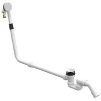 Bette BetteMono Flow Pop-up garniture d'écoulement et de trop-plein avec arrivée, Ø 52mm, émaillé, B641-413, B641-413