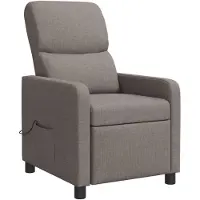 vidaXL Poltrona massaggiante relax, colore beige, realizzata in poliestere, marca