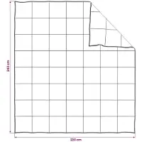 vidaXL Set di piumino e cuscini, 3 pezzi, 240 x 220 cm, bianco, ideale per l'inverno