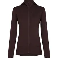 Icebreaker - Polar in lana merino - W Merino 260 Quantum LS Zip Hoodie Bittersweet per Donne - Taglia L - Viola