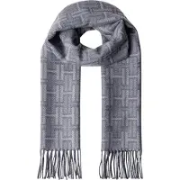 Hackett London per uomo. HM0400111 Sciarpa Brnd grigia (OSFA), Casual, Grigio, Lana, Classico
