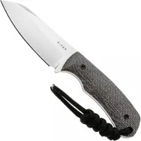 Kizer Cutlery Field Mouse 1135A3, Stonewashed 14C28N, Gray Norplex UltreX Micarta coltello fisso, design di Jakeb Ginsberg