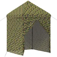 Syfax Tenda con 4 pareti, dimensioni 2,9 x 2,9 metri, mimetica militare