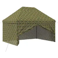 Syfax Tenda con 4 pareti, dimensioni 2,95 x 4,1 metri, mimetica militare
