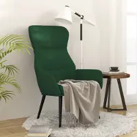 Prolenta Maison Exclusive - Poltrona relax in tessuto verde scuro