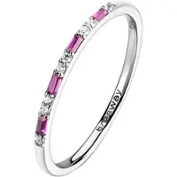 Brosway Bellissimo Anello In Argento Con Zirconi Fancy Passion Ruby Fpr144 Circuito 56 mm — Anello
