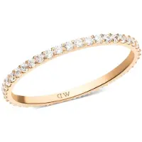 Daniel Wellington Anello In Bronzo Scintillante Con Zirconi Cubici Mirelle Circuito 52 Mm — Anello