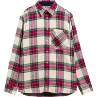 Barbour - Camicia a quadri in flanella - Bowmont Authentic Highland Check Flannel Ecru per Uomo in Cotone - Taglia L - Beige