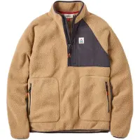 Passenger - Giacca in pile sherpa, con mezza cerniera - Offgrid 1/2 Zip Sherpa Fleece Biscuit per Uomo - Taglia M - Beige