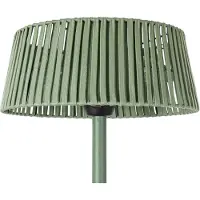 LUCANDE Riscaldatore radiante a colonna Pyravo, verde, 200 cm, alluminio, IP44
