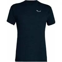 Salewa Puez Melange Dry S/S Tee T-shirt Uomo (50, blu/nero)