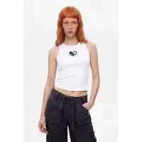 Desigual , Canottiera 100% cotone, Donna, Cotone, Bianco, XS