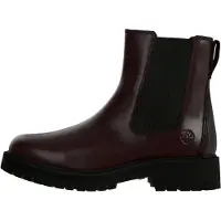 Timberland per donna. TB0A2KK2EIW1 Stivali Chelsea in pelle bordeaux di Britton Drive (38 W), Basso, Nessuno, Casual, Granata