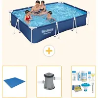 Bestway Steel Pro, piscina rettangolare - 300x201x66 cm - 4 pezzi - Modello S22299