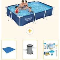 Bestway Steel Pro, piscina rettangolare - 300x201x66 cm - 4 pezzi - Modello S22299