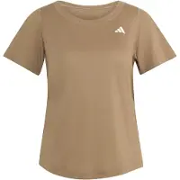 Adidas Women's Workout Essentials Scoop Neck T-Shirt Maglia funzionale Donna (S, beige)