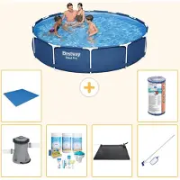 Bestway Steel Pro, piscina in acciaio, rotonda - 366x76 cm - 7 pezzi, modello S22101