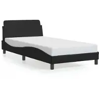 DKD Home Decor Giroletto con testiera nero 100x200 cm in ecopelle
