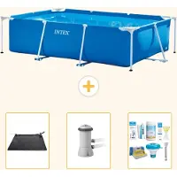 Intex Piscina fuori terra rettangolare - 300x200x75 cm - 4 pezzi - Modello S22353